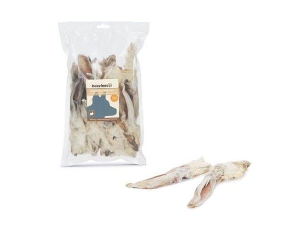 Beeztees Kaninchenohren mit Fell 200g
