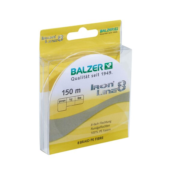 Balzer Iron Line 150m 0,21mm 15,4kg yellow