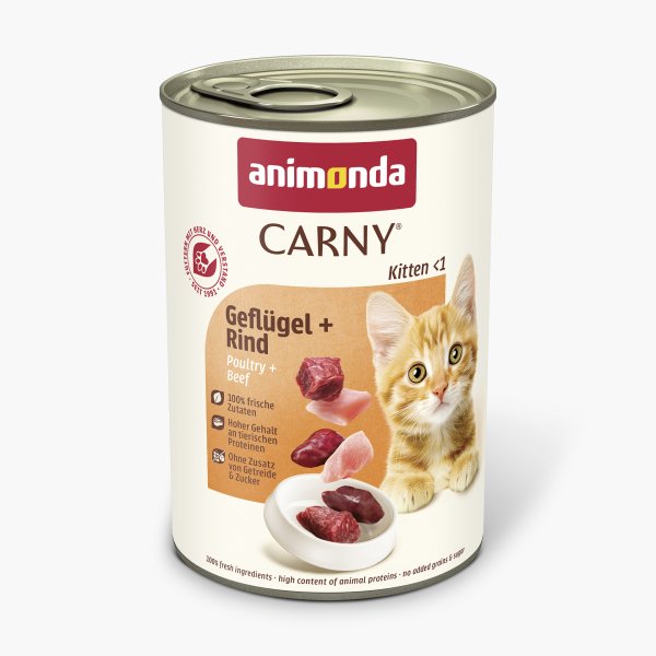 Animonda Carny Kitten Rind & Geflügel 400g