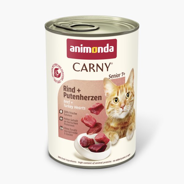 Animonda Carny Senior Rind Putenherzen 400g