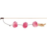 Trixie Spielangel mit Pompom-Bällen
