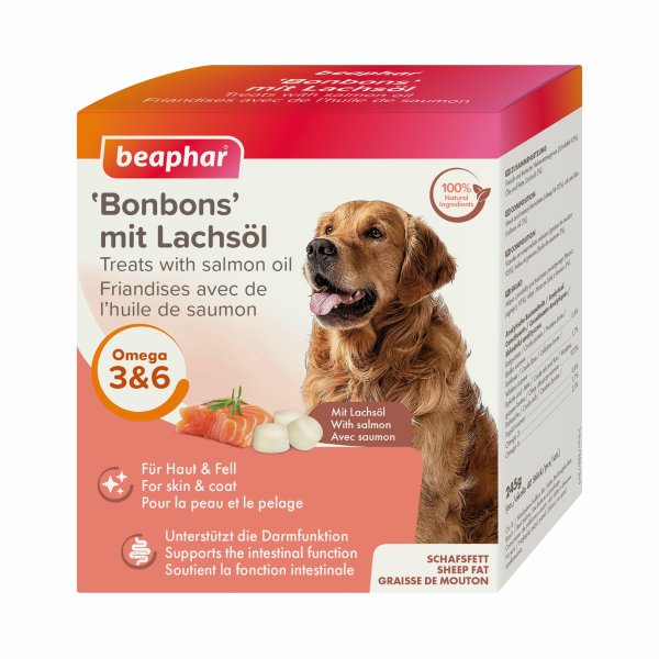 Beaphar Bonbons mit Lachsöl 245g
