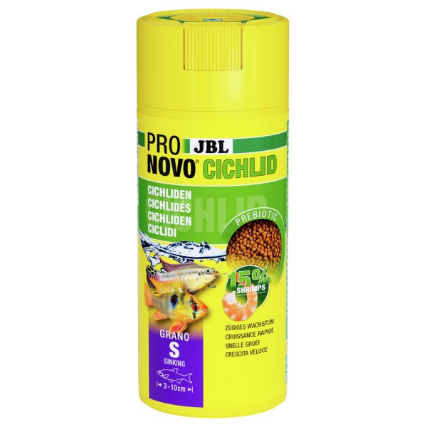 JBL ProNovo Cichlid Grano S 250 ml Click