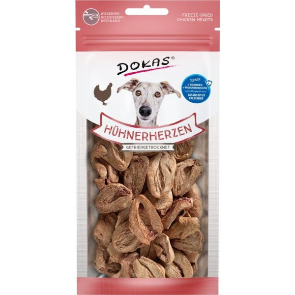 Dokas Hühnerherzen gefriergetrocknet 22g