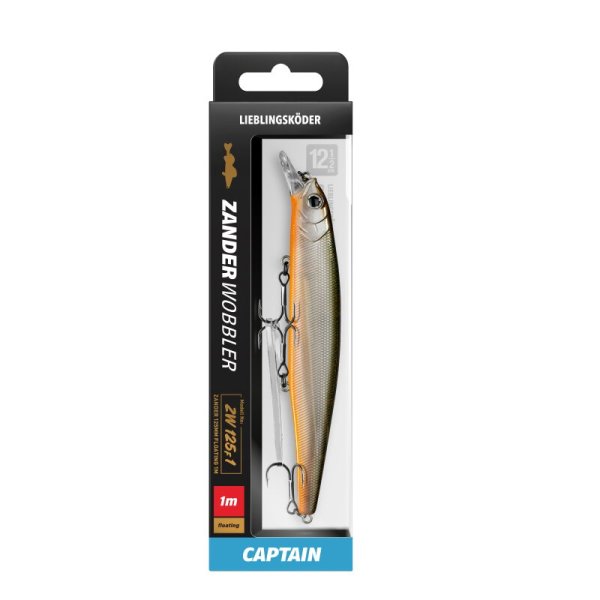 Lieblingsköder Zanderwobbler Captain 12,5 cm 20g 0,3 bis 1,0 m Lauftiefe