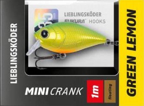 Lieblingsköder Mini Crank Green Lemon 0,5 - 1,0 Meter Lauftiefe