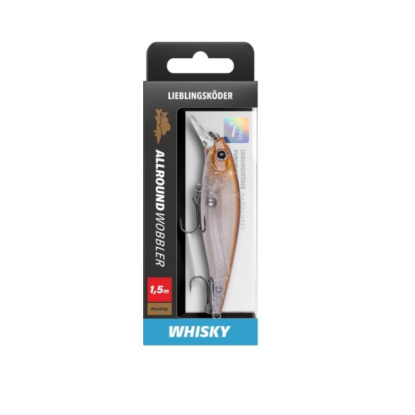 Lieblingsköder Allroundwobbler Whiskey 7,5cm / 9,4g 1,5m Lauftiefe