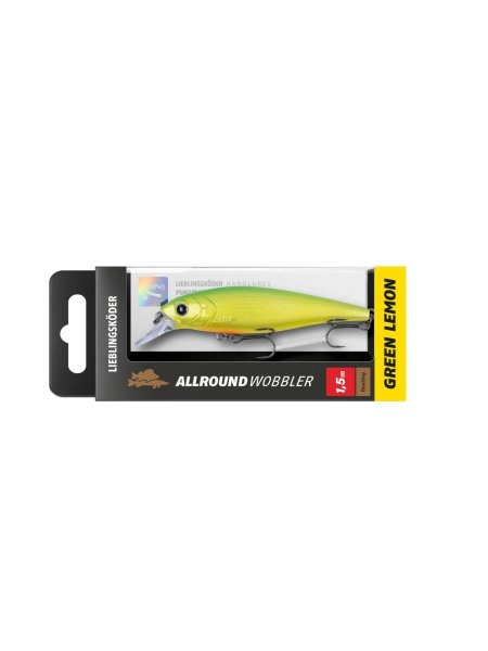 Lieblingsköder Allroundwobbler Green Lemon 7,5cm / 9,4g 1,5m Tauchtiefe