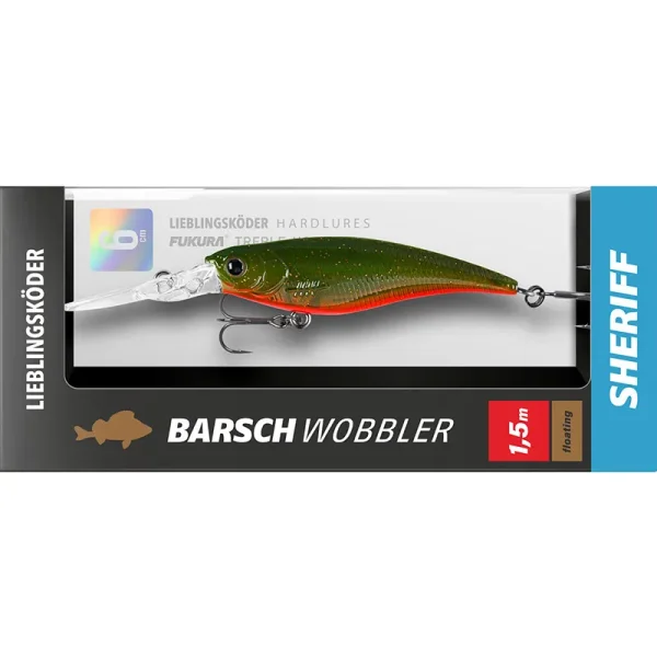 Lieblingsköder Barschwobbler Sheriff 6cm 5,3g 1,5m Lauftiefe