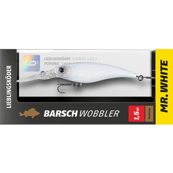 Lieblingsköder Barschwobbler Mr. White 6cm 5,3g 1,5m Lauftiefe
